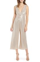 Women's Leith Twist Front Metallic Jumpsuit, Size - Metallic