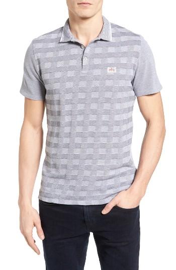 Men's Ben Sherman Check Pique Polo