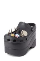 Women's Balenciaga X Crocs(tm) Foam Embellished Platform Clog Us / 35eu - Black