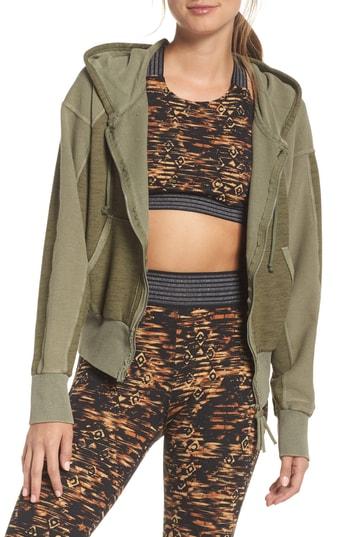Women's Free People Movement Shadowboxer Hoodie - Green