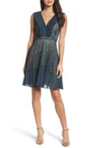 Women's French Connection Orabelle Lace Fit & Flare Dress - Blue