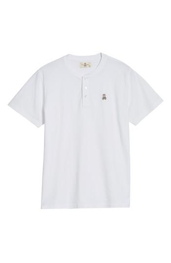 Men's Psycho Bunny Henley T-shirt (xl) - White