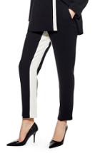 Women's Topshop Colorblock Trousers Us (fits Like 0) - Black
