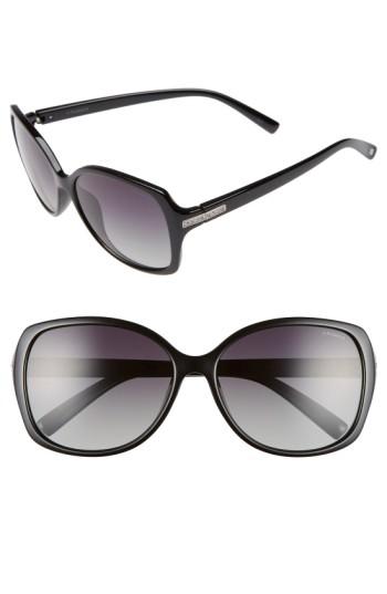 Women's Polaroid Eyewear 58mm Polarized Sunglasses - Black/ Green/ Polarized