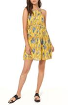 Women's O'neill Henna Floral Print Woven Tank Dress - Yellow