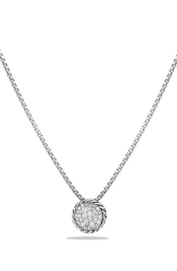 Women's David Yurman 'chatelaine' Pave Pendant Necklace With Black Diamonds
