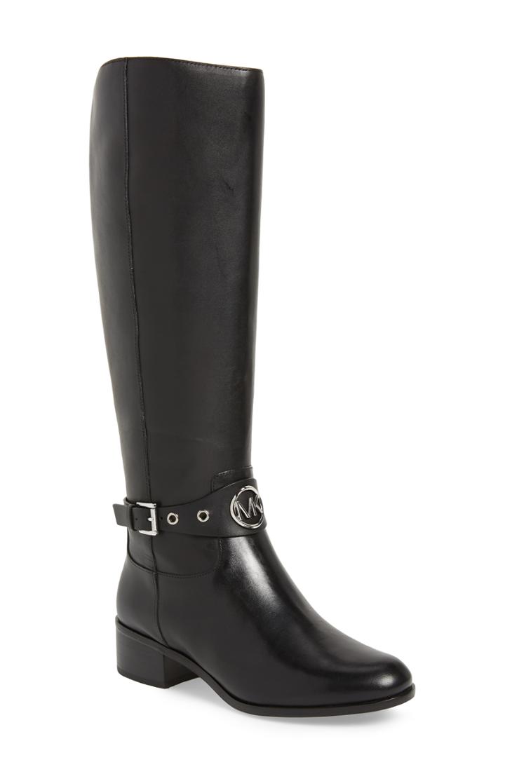 Women's Michael Michael Kors Heather Knee High Boot Regular Calf M - Black