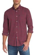 Men's Barbour Dalton Plaid Sport Shirt, Size - Red