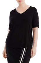 Women's Universal Standard For J.crew V-neck Tee, Size - Black