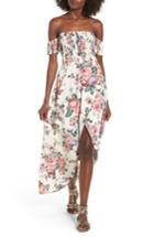 Women's Mimi Chica Off The Shoulder High/low Maxi Dress - Pink