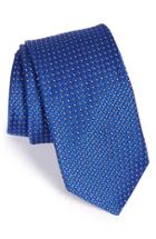 Men's Ted Baker London Dot Silk Tie, Size - Blue