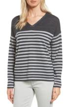 Women's Eileen Fisher Stripe Merino Wool Pullover