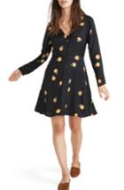 Women's Madewell Lilyblossom Button Front Dress - Black