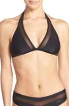 Women's Ted Baker London Mesh Detail Halter Bikini Top