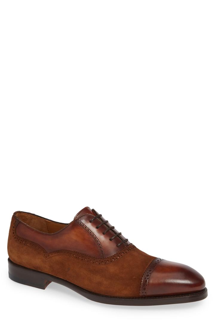 Men's Magnanni 'lamont' Cap Toe Oxford M - Brown