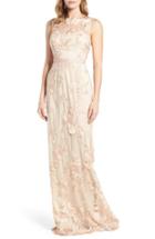 Women's Adrianna Papell Sleeveless Embroidered Tulle Gown