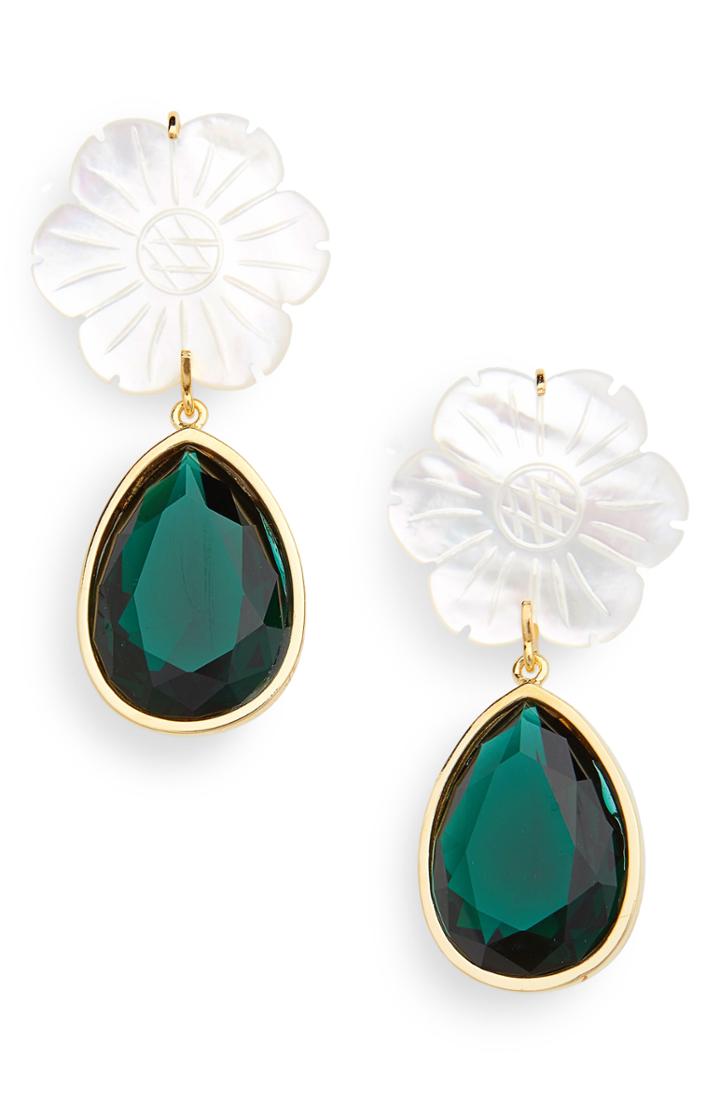 Women's Lizzie Fortunato Lily Pad Earrings
