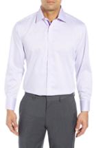 Men's English Laundry Regular Fit Herringbone Dress Shirt .5 - 32/33 - Purple