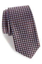 Men's Nordstrom Men's Shop Kitson Geometric Silk Tie, Size - Brown