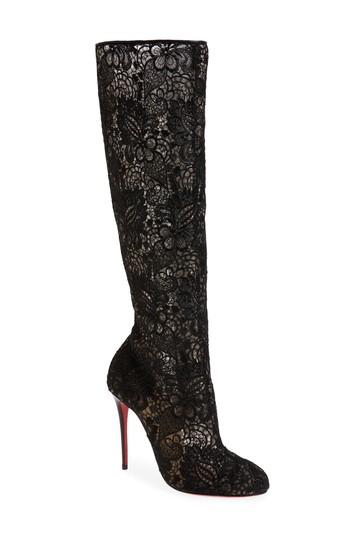 Women's Christian Louboutin Tennissina Boot, Size 7us / 37eu - Black