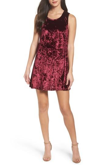 Women's Bb Dakota Crushed Velvet Shift Dress
