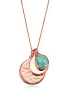 Women's Monica Vinader 'siren' Semiprecious Stone Charm Pendant Necklace