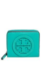 Women's Tory Burch Mini Charlie Leather Wallet - Green