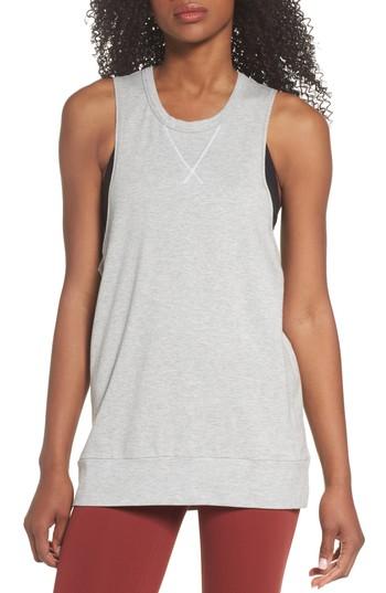 Women's Zella Cutaway Tank, Size - Grey