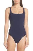 Women's Heidi Klein Carlisle Bay Lace Back One-piece Swimsuit - Blue