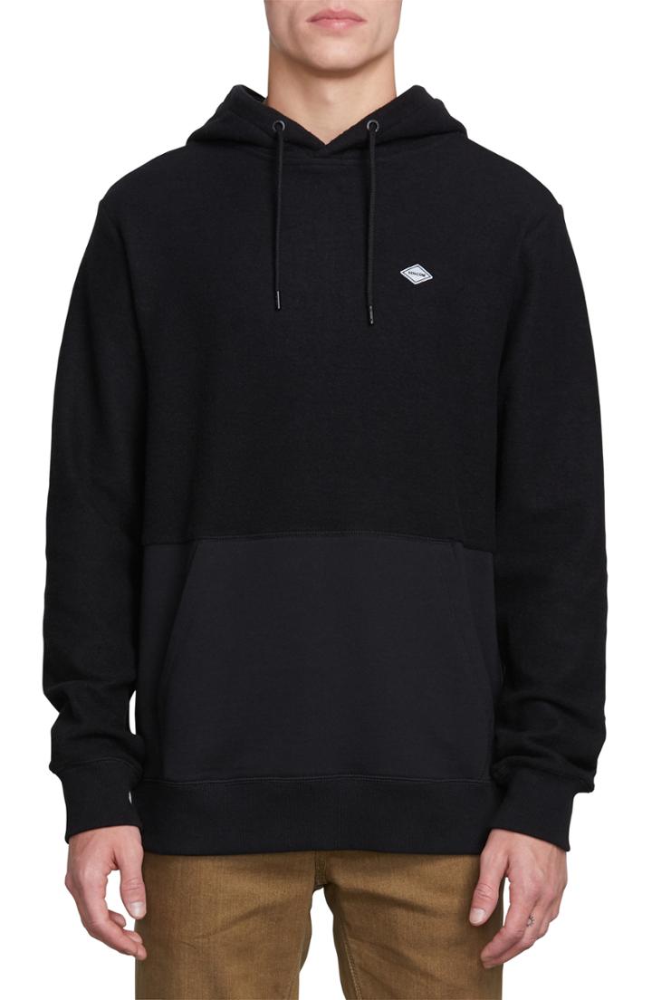 Men's Volcom Single Stone Subdivision Hoodie Sweatshirt - Black