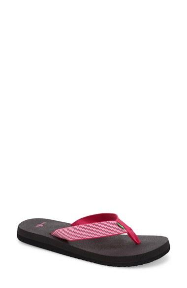 Women's Sanuk 'yoga Mat' Flip Flop M - Pink