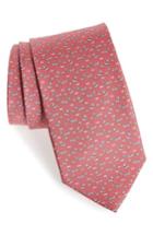 Men's Salvatore Ferragamo Edo Print Silk Tie, Size - Pink
