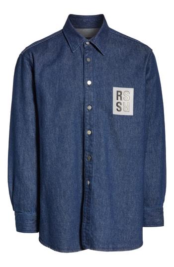 Men's Raf Simons Carry Over Denim Shirt