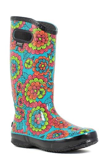 Women's Bogs Pansies Waterproof Rain Boot M - Black