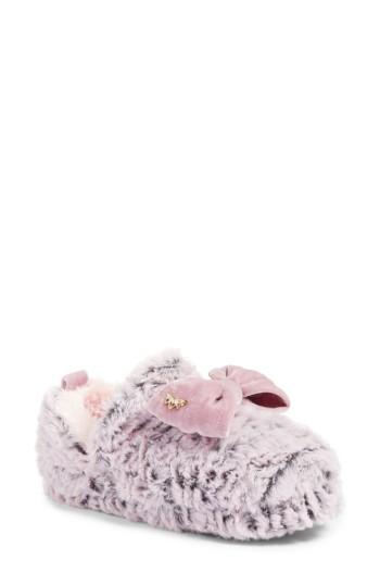Women's Pretty You London Faux Fur Slipper - Pink