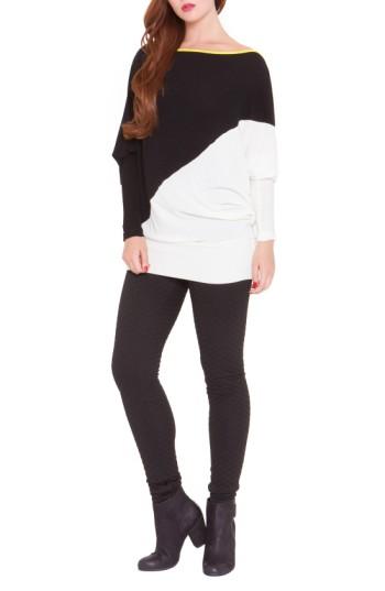 Women's Olian 'margarette' Colorblock Maternity Top /small - White