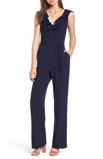 Women's Wayf Ruffle Jumpsuit - Blue