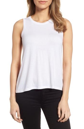 Women's Halogen Split Back Tank Top, Size - White
