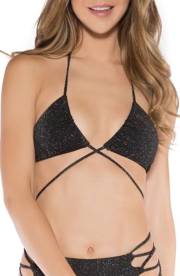 Women's Byrds Of Paradise Aleja Wrap Bikini Top - Grey