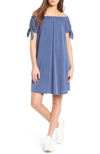 Women's Soprano Off The Shoulder Shift Dress - Blue