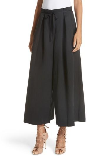 Women's Ulla Johnson Sylvie Twill Culottes - Black