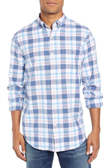 Men's Vineyard Vines Tucker Slim Fit Slim Fit Plaid Sport Shirt - Red
