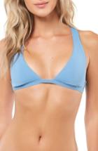 Women's O'neill Saltwater Solids Halter Bikini Top - Blue
