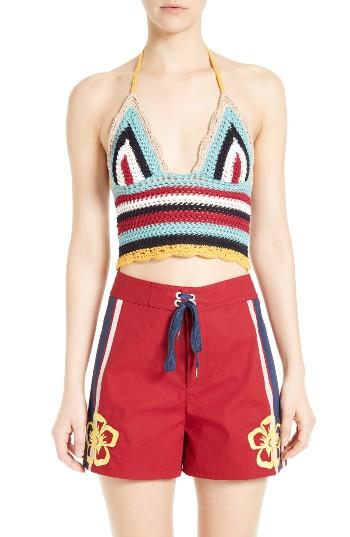 Women's Red Valentino Crochet Knit Tank