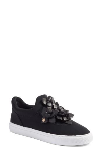 Women's Tory Burch Blossom Sneaker M - Black
