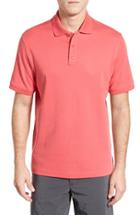Men's Nordstrom Men's Shop Regular Fit Interlock Knit Polo, Size - Red