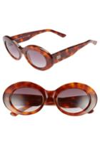 Women's Balenciaga 51mm Oval Sunglasses - Blonde Havana/ Bordeaux