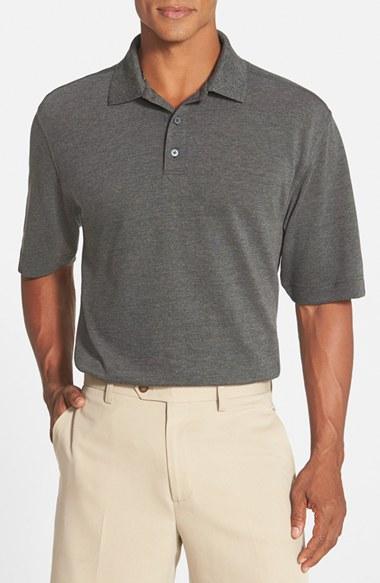 Men's Cutter & Buck 'championship' Classic Fit Drytec Golf Polo - Grey (online Only)