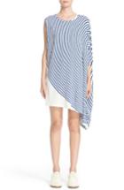 Women's Mm6 Maison Margiela Circle Stripe Asymmetrical Dress