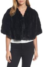 Women's Nordstrom Faux Fur Capelet, Size - Black